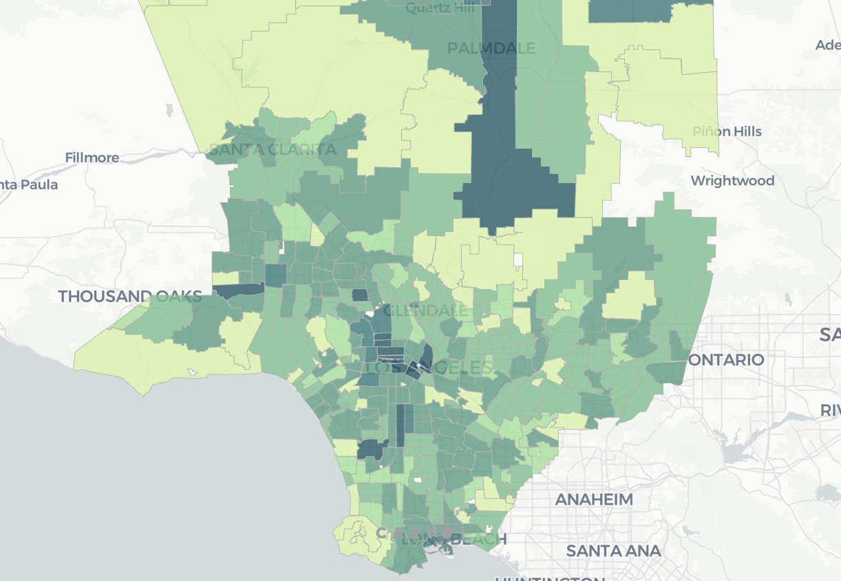 New Map Reveals Eviction Filing Trends Across L.A. County