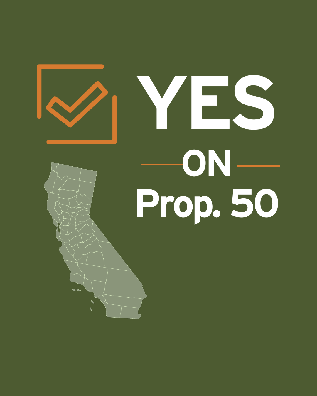 California Voters Have One Job this November 4: Vote YES on Prop 50