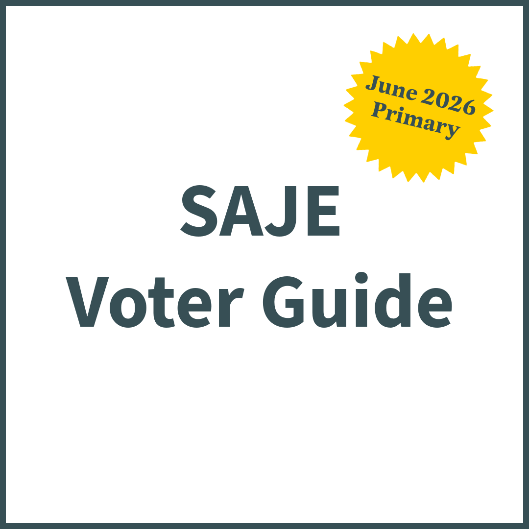 SAJE Voter Guide: June 3 Primary Edition